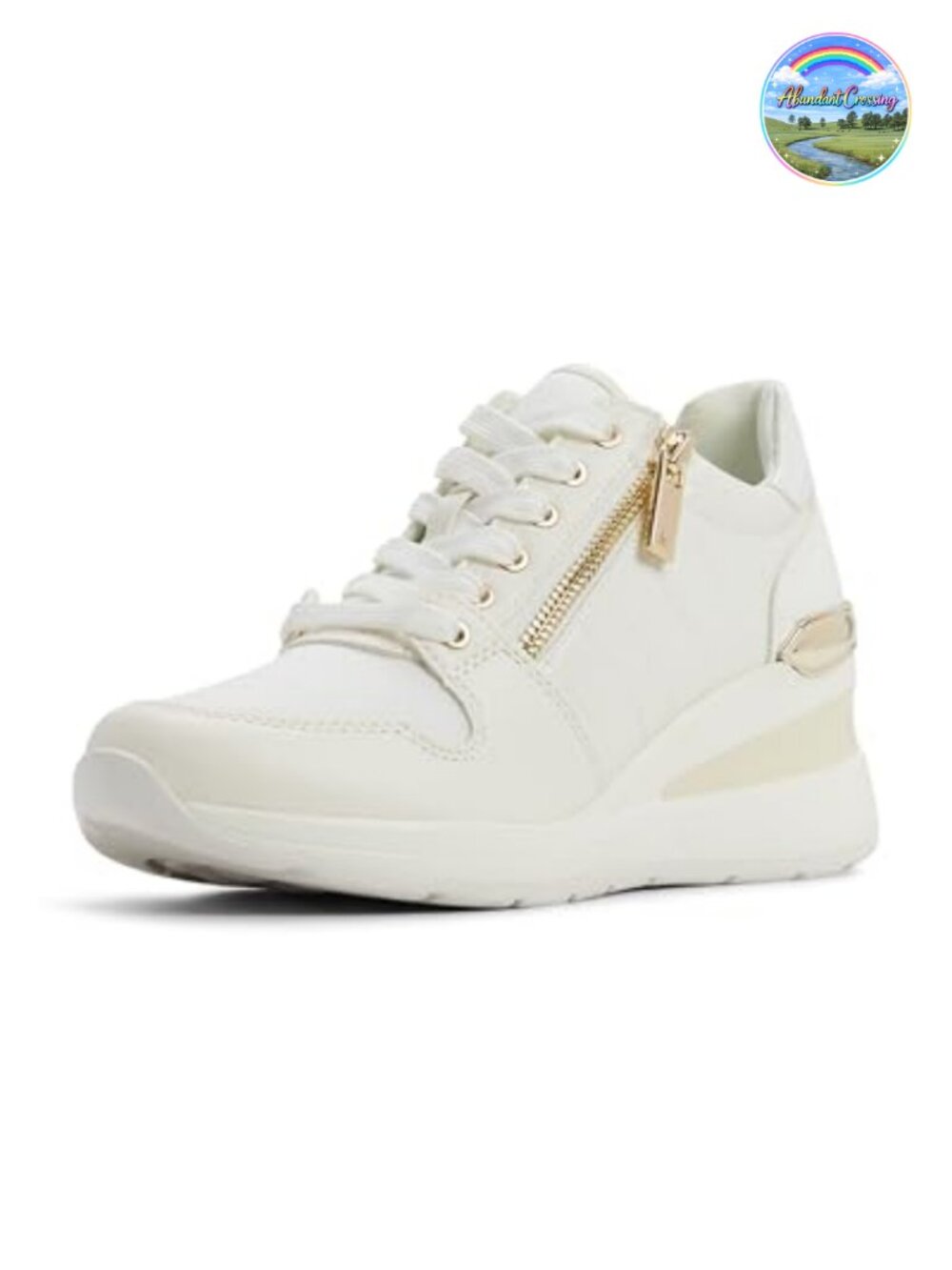 ALDO Women's Adwiwia Fashion Sneakers Wedge Heel Cushioned Lace-Up